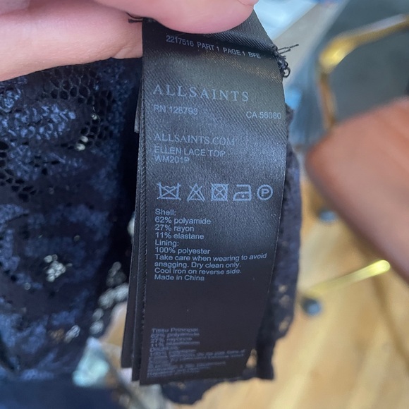 All Saints - Lace, peplum top - Picture 5 of 9